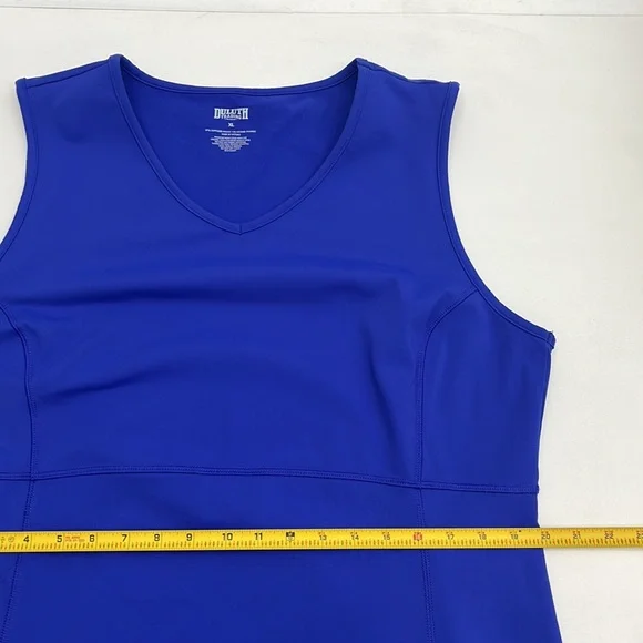 Duluth Trading Women’s Athletic Stretch Knit Blue Sleeveless Dress Sz XL EUC - Picture 7 of 8